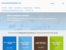 Tablet Screenshot of integratedreporting.org